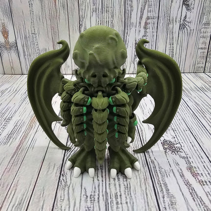 3D Printed Cthulhu and Sea Monster