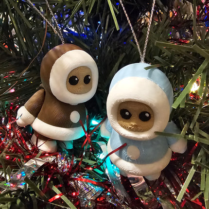 Arctic Friends 3D Printed Ornament Collection