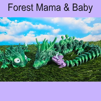 Articulated Mama or Baby Dragon