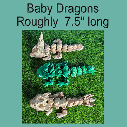 Articulated Mama or Baby Dragon