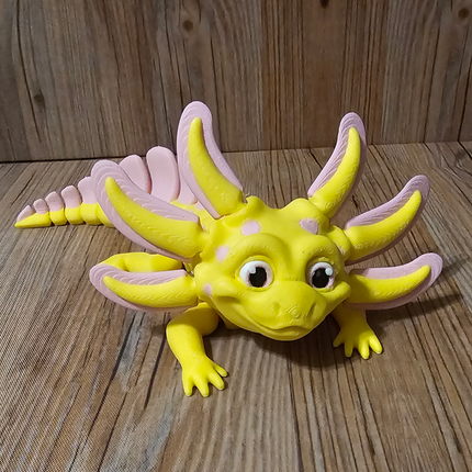 Articulated Axolotl, 3D Printed