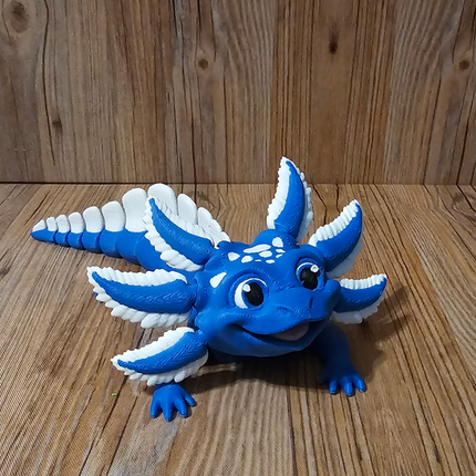 Articulated Axolotl, 3D Printed