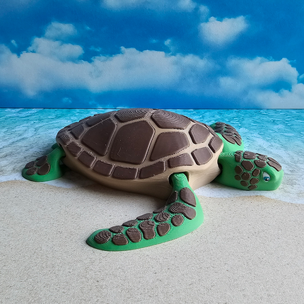 Flexible Sea Turtle, 3D Printed