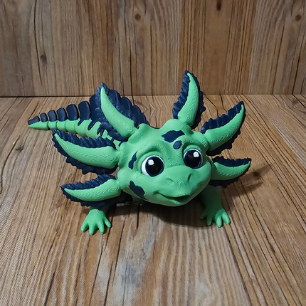 Articulated Axolotl, 3D Printed